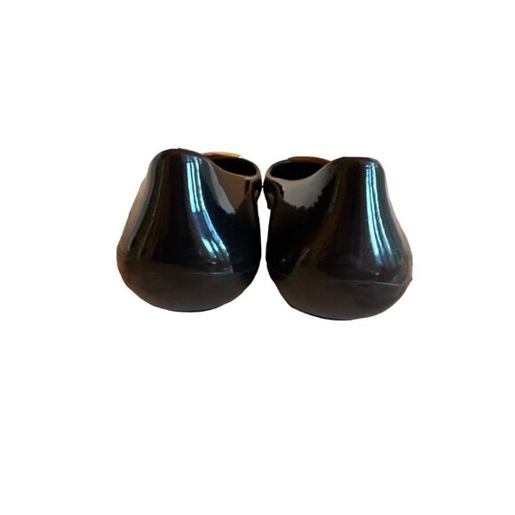 OkaB Flat Black Jelly Ballet Slipper Shoe Size 8 - Picture 3 of 6
